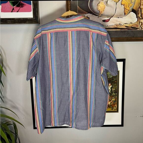 Vintage Striped Button Up Shirt - Picture 2 of 6
